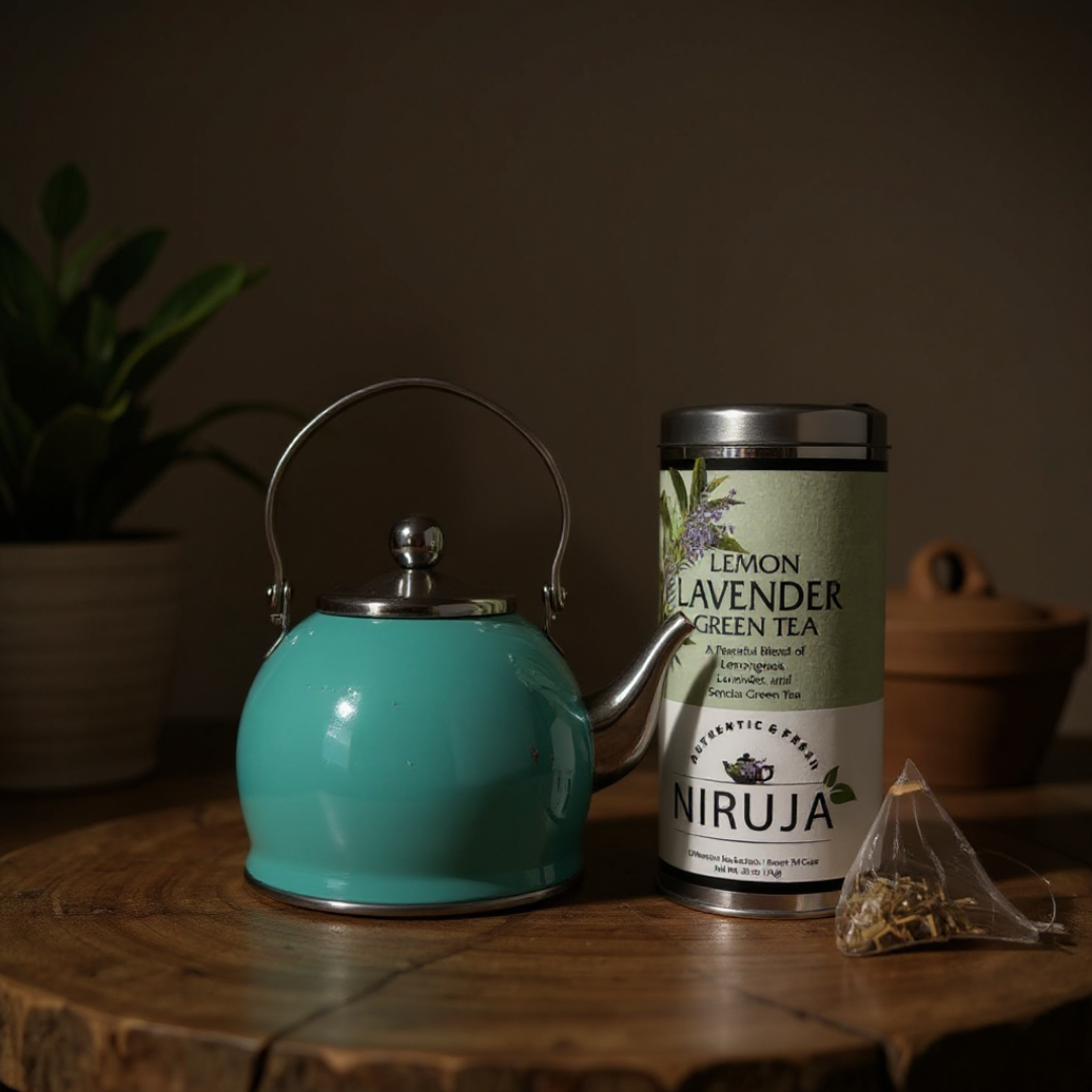 🌿Lemon Lavender Green Tea – Organic, Calming, Antioxidant-Rich