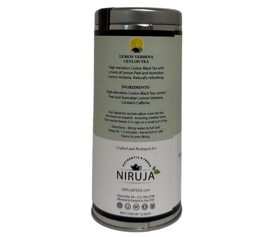 🌿Lemon Verbena Ceylon Tea – Uplifting & Citrusy Wellness Blend