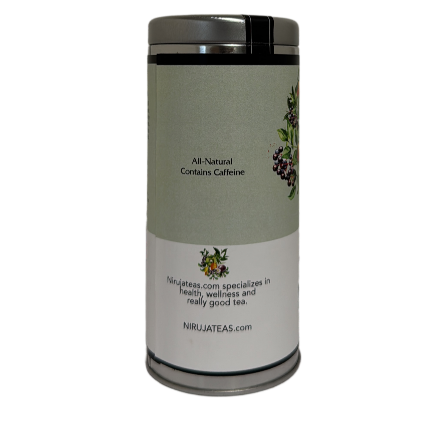 🌿Organic Elderberry Fruit Green Tea – Immunity & Antioxidant Boost