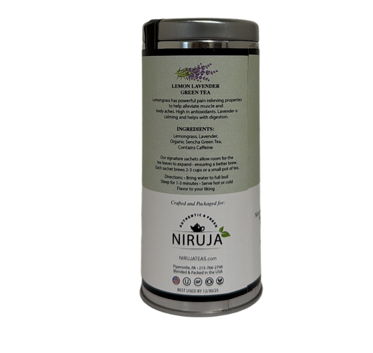 🌿Lemon Lavender Green Tea – Organic, Calming, Antioxidant-Rich