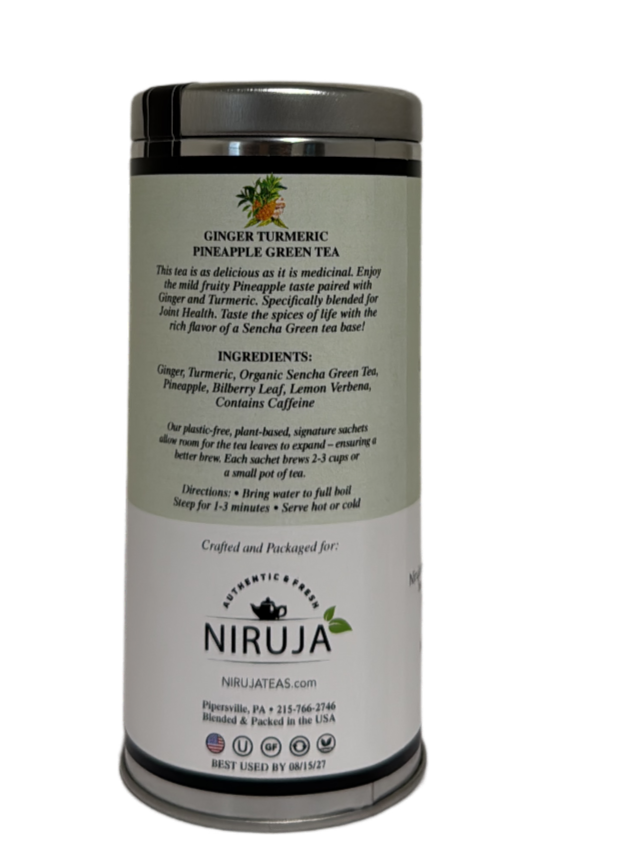🌿Ginger Turmeric Pineapple Green Tea – Refreshing Tropical Green Tea Blend