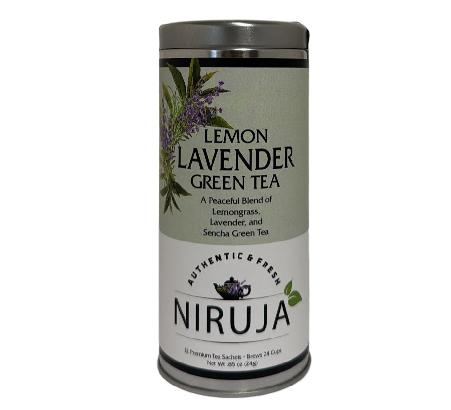 🌿Lemon Lavender Green Tea – Organic, Calming, Antioxidant-Rich