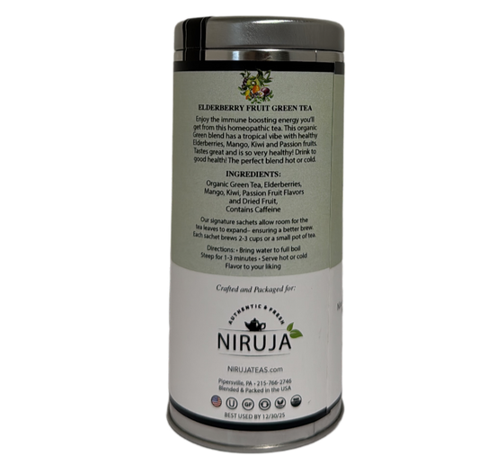 🌿Organic Elderberry Fruit Green Tea – Immunity & Antioxidant Boost